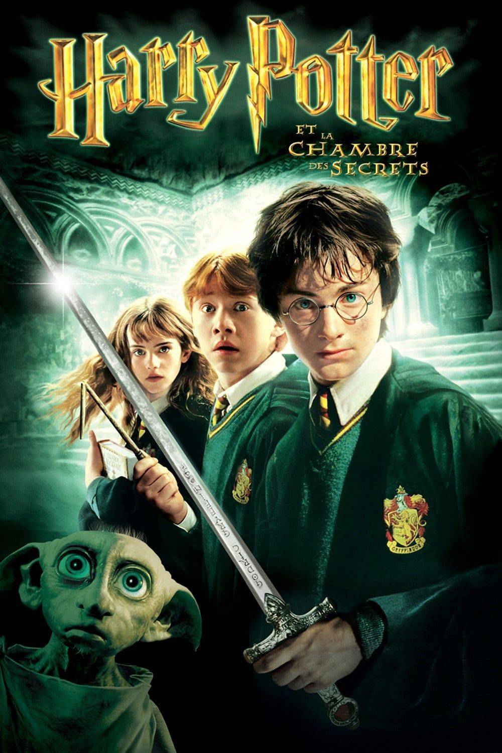 Affiche du deuxième film, Harry Potter et la Chambre des secrets.