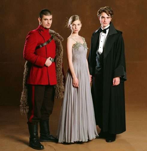 Photo de Viktor Krum, Fleur Delacour et Cedric Diggory